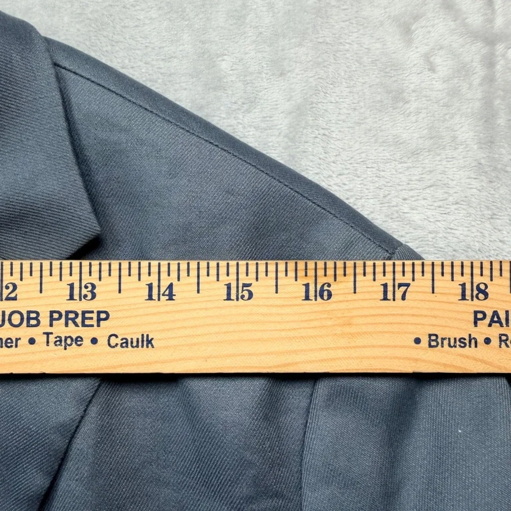 Express Extra Slim Fit Suit Mens 38S 32x28.5 Blue Linen Blend Blazer Pants Set